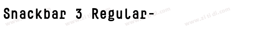 Snackbar 3 Regular字体转换